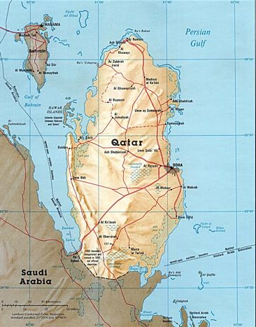 Map Qatar