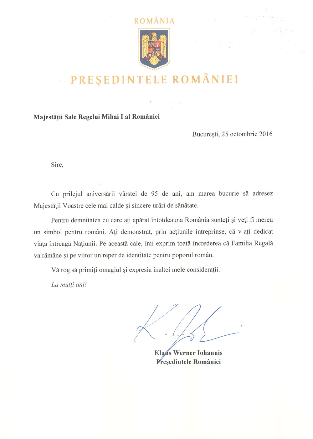 mesajul-presedintelui-romaniei-adresat-regelui-mihai-25-octombrie-2016