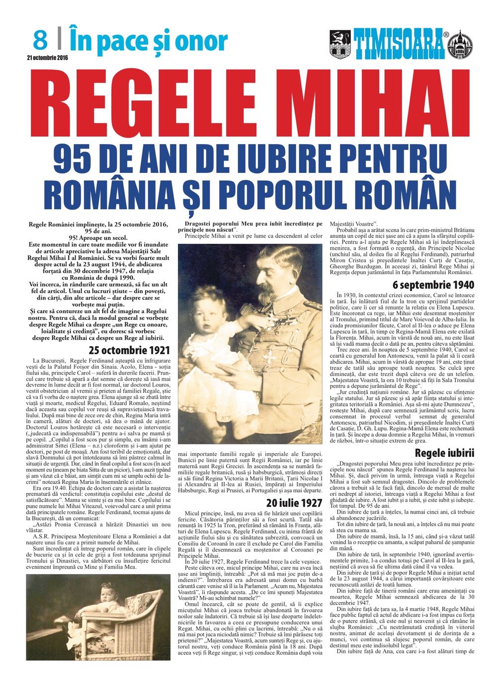 Revista Timisoara, 23 octombrie 2016, articol de Flavius Boncea