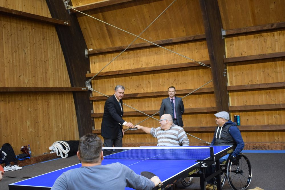 Principele Radu alaturi de sportivii paralimpici la Complexul Olimpic Izvorani, 12 noiembrie 2016