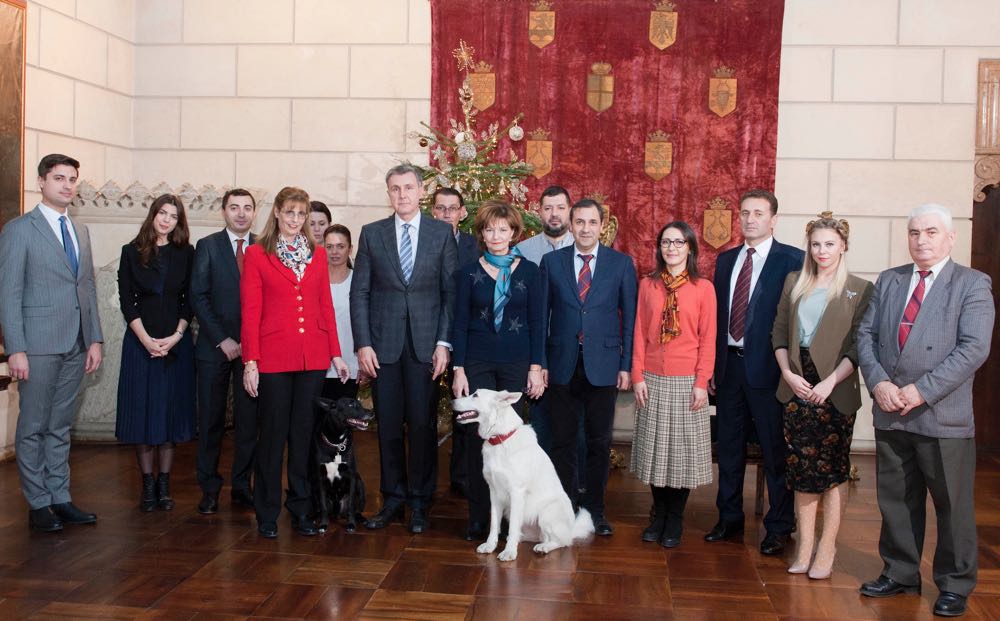 Familia Regala a oferit cadouri de Craciun angajatilor Casei Majestatii Sale care lucreaza la Palatul Elisabeta decembrie 2016 ©Daniel Angelescu