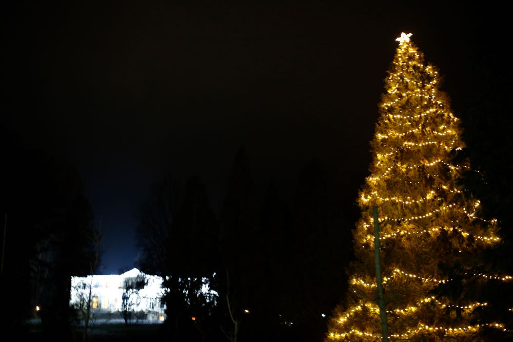 Savarsin, parcul si casa la ceas de sarbatoare a Craciunului 2016 ©Cristian Coposesc