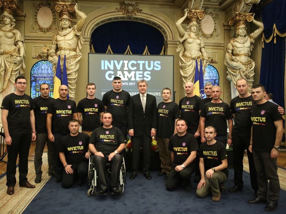 Principele Radu alaturi de sportivii militari Invictus Romania