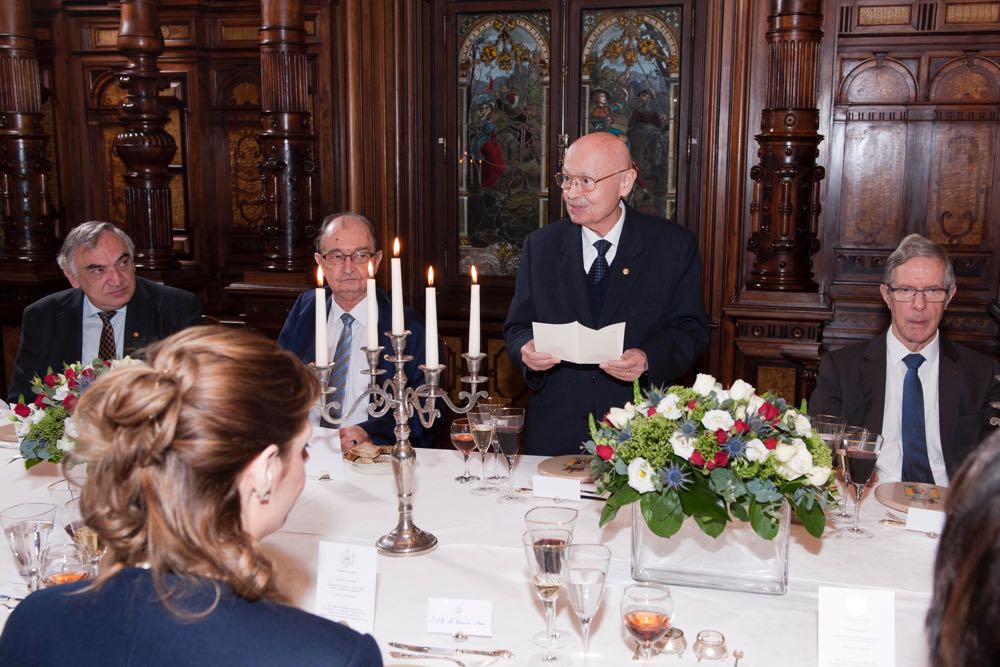 Pranz la Castelul Peles în onoarea Academiei Romane si a Academiei franceze de Stiinte, 30 ianuarie 2017, foto Daniel Angelescu ©Casa Majestatii Sale Regelui