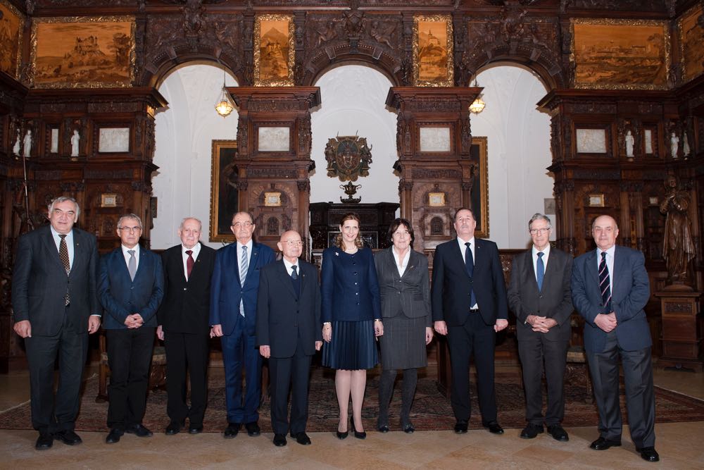 Pranz la Castelul Peles în onoarea Academiei Romane si a Academiei franceze de Stiinte, 30 ianuarie 2017, foto Daniel Angelescu ©Casa Majestatii Sale Regelui