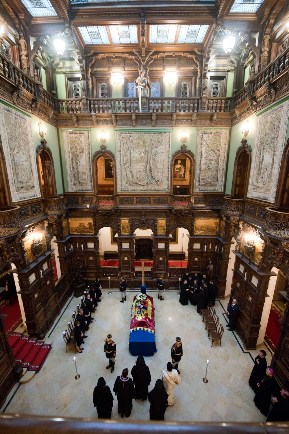 Ceremonie funerara la Castelul Regal Peles, 9 si 10 august 2016