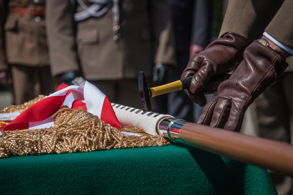 Principele Radu, Brigada 17 Mecanizata Poznan, ceremonia noului drapel de lupta al Batalionului Logistic Regele Carol II al Romaniei, patronajul regal al Principesei Mostenitoare Margareta acordat Brigazii, 11 mai 2017 ©Brigada 17 Mecanizata Poznan