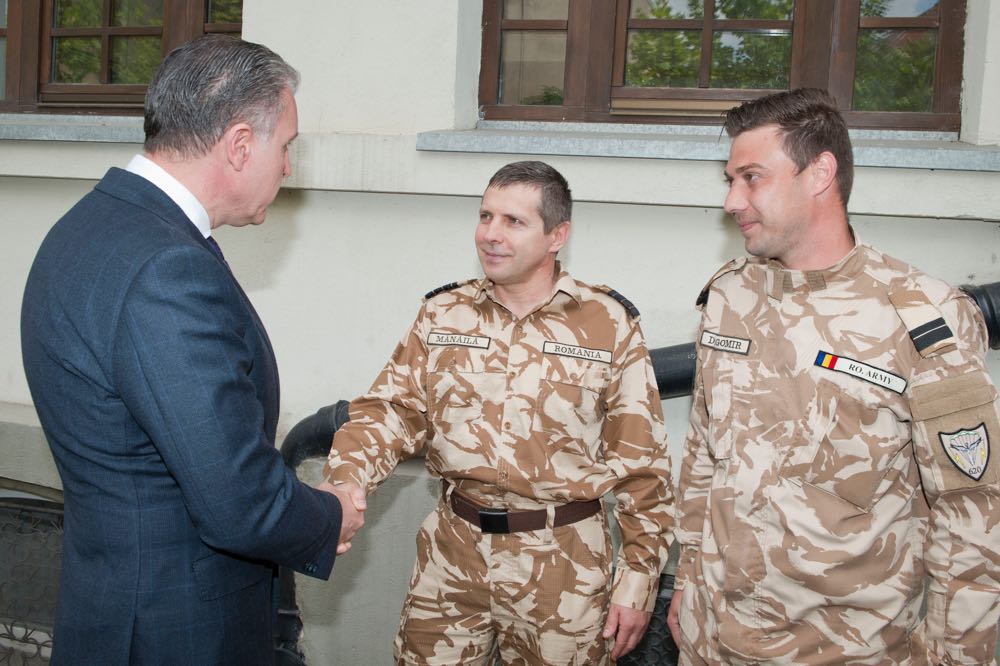 Principele Radu si militarii Invictus la Colegiul National Spiru Haret din Bucuresti, 15 mai 2017 ©Daniel Angelescu