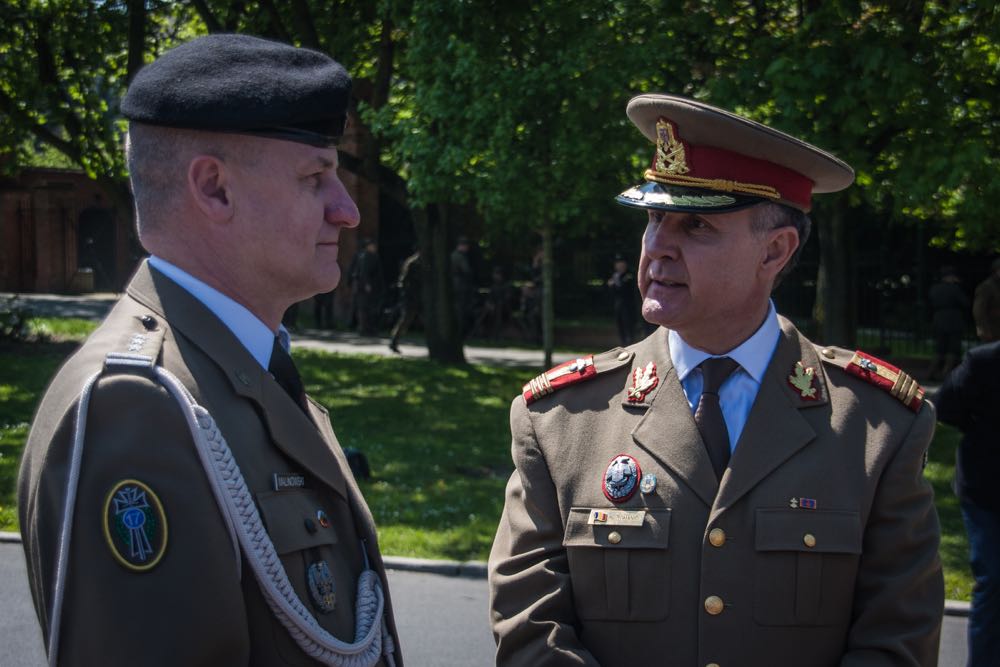 Principele Radu, Brigada 17 Mecanizata Poznan, ceremonia noului drapel de lupta al Batalionului Logistic Regele Carol II al Romaniei, patronajul regal al Principesei Mostenitoare Margareta acordat Brigazii, 11 mai 2017 ©Brigada 17 Mecanizata Poznan