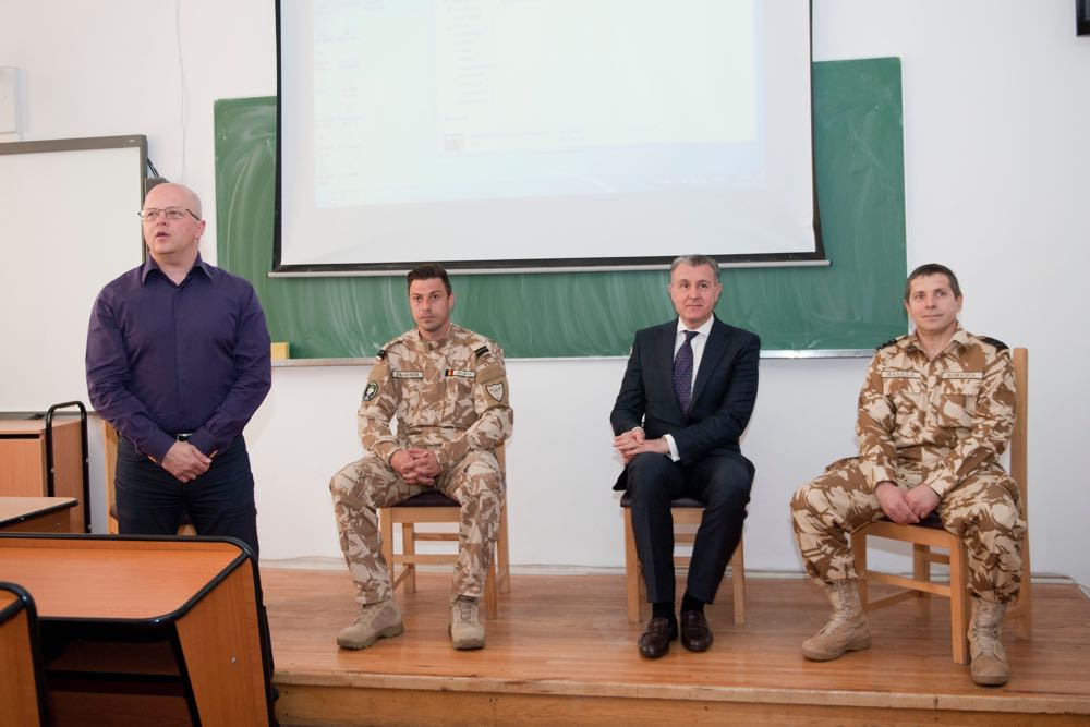 Principele Radu si militarii Invictus la Colegiul National Spiru Haret din Bucuresti, 15 mai 2017 ©Daniel Angelescu