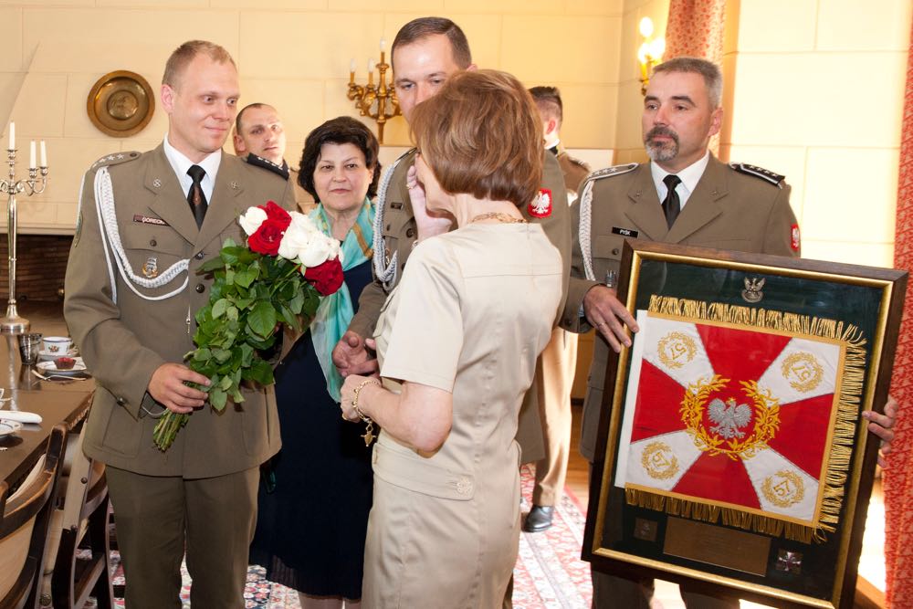 Principesa Mostenitoare Margareta, delegatie militara poloneza, Palatul Elisabeta, Batalionul Logistic Regele Carol II al Romaniei, 19 iunie 2017 ©Daniel Angelescu