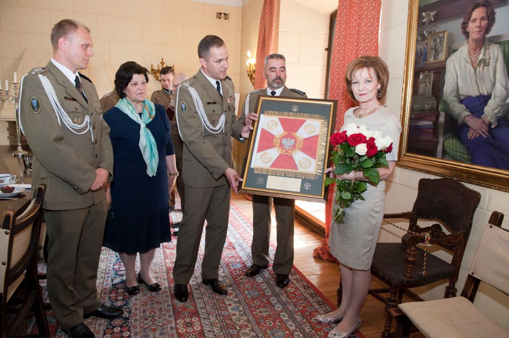 Principesa Mostenitoare Margareta, delegatie militara poloneza, Palatul Elisabeta, Batalionul Logistic Regele Carol II al Romaniei, 19 iunie 2017 ©Daniel Angelescu