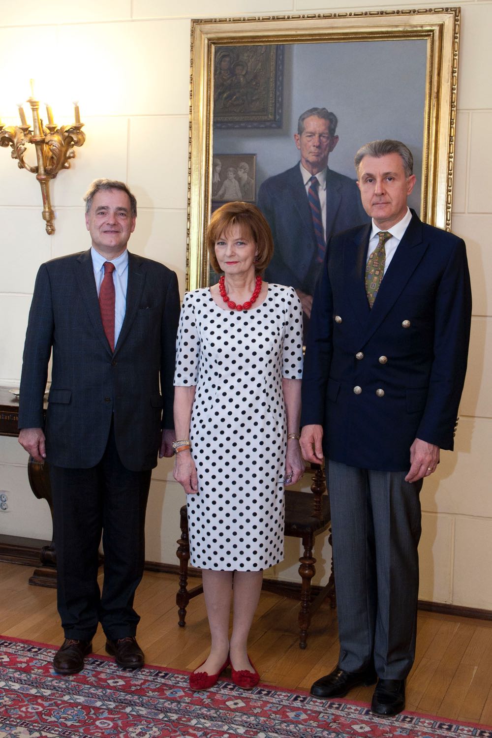 Ambasadorul Frantei, Francois Saint-Paul, Principesa Mostenitoare Margareta, Custodele Coroanei, si Principele Radu, Palatul Elisabeta, 31 mai 2017 ©Daniel Angelescu