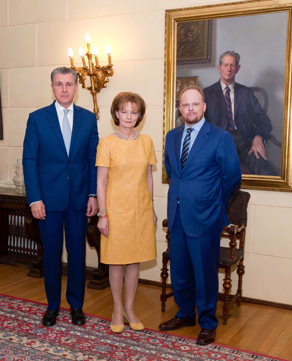 Principesa Mostenitoare Margareta, Principele Radu, ambasadorul Canadei, Palatul Elisabeta, 21 iunie 2017 ©Daniel Angelescu