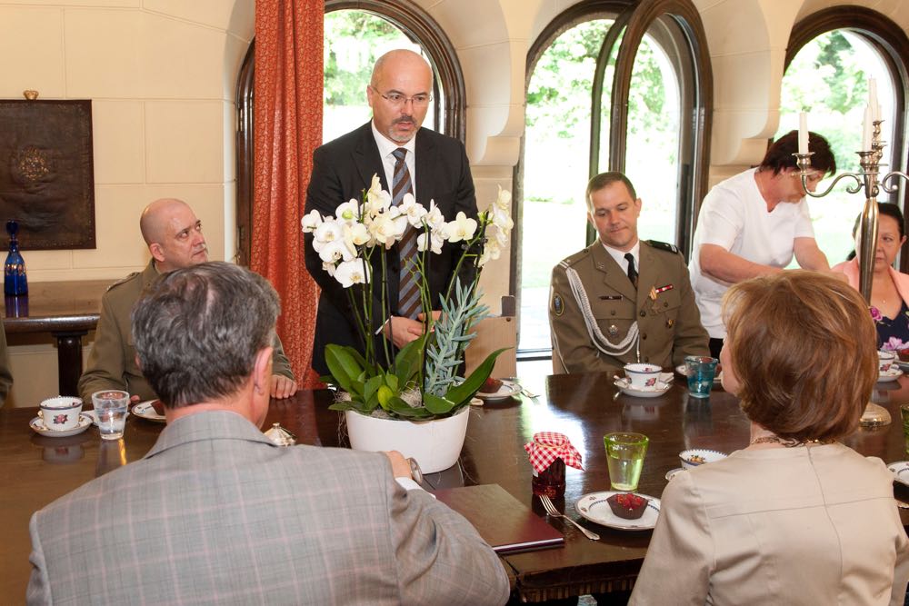 Principesa Mostenitoare Margareta, delegatie militara poloneza, Palatul Elisabeta, Batalionul Logistic Regele Carol II al Romaniei, 19 iunie 2017 ©Daniel Angelescu