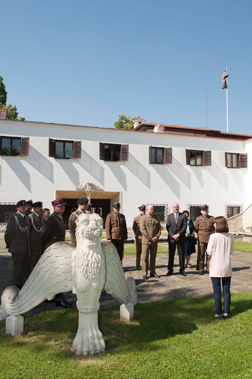 Principesa Mostenitoare Margareta, delegatie militara poloneza, Palatul Elisabeta, Batalionul Logistic Regele Carol II al Romaniei, 19 iunie 2017 ©Daniel Angelescu