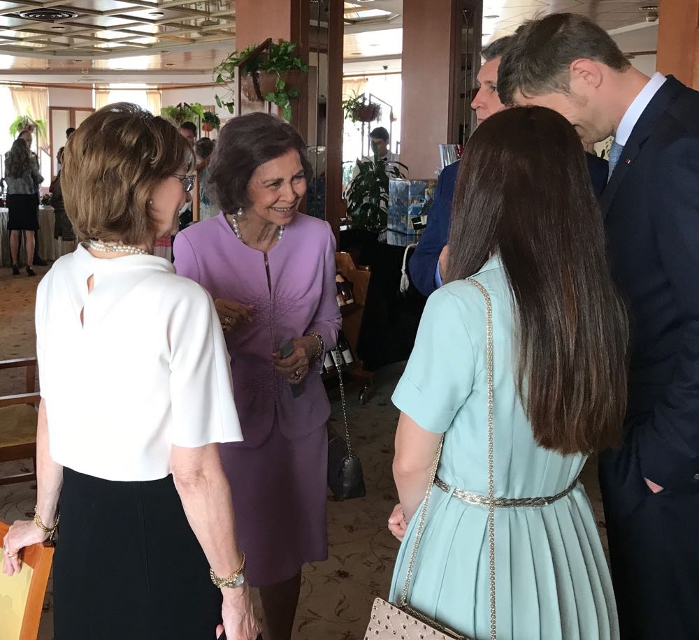 Principesa Mostenitoare Margareta si Principele Radu la sarbatorirea la 80 de ani a Regelui Simeon, Catedrala Sfantul Alexandru Nevski, 16 iunie 2017