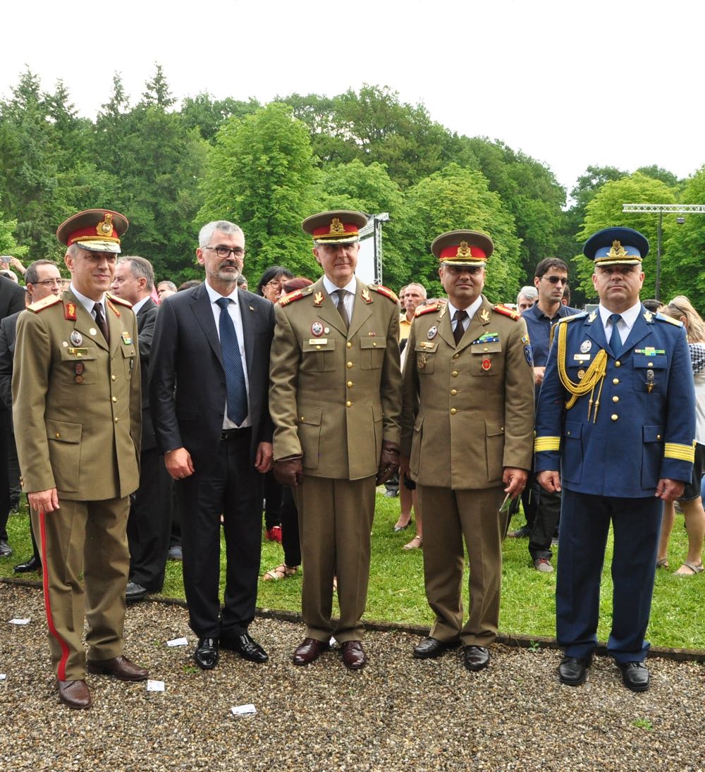 Ceremonia de omagiere a soldatilor romani ingropati la Soultzmatt in Primul Razboi Mondial, Principele Radu, 3 iunie 2017