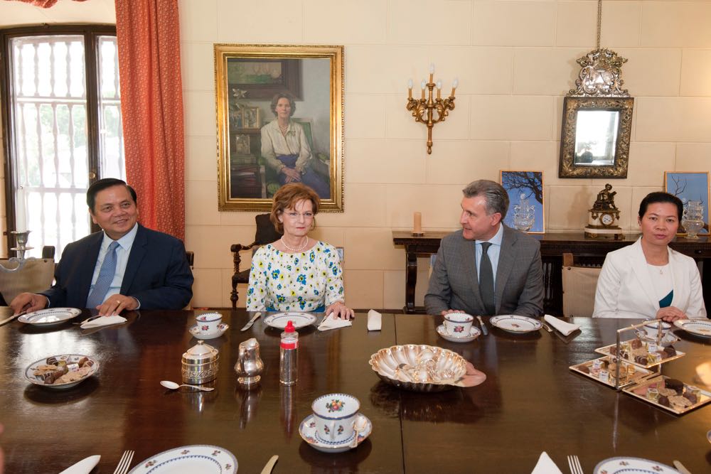 Custodele Coroanei romane a primit la Palatul Elisabeta o delegatie din Regatul Cambodgiei, 10 iulie 2017 ©Daniel Angelescu