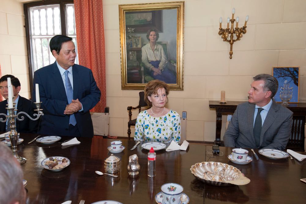 Custodele Coroanei romane a primit la Palatul Elisabeta o delegatie din Regatul Cambodgiei, 10 iulie 2017 ©Daniel Angelescu