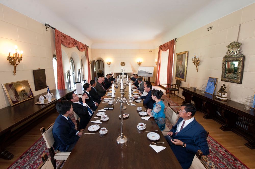 Custodele Coroanei romane a primit la Palatul Elisabeta o delegatie din Regatul Cambodgiei, 10 iulie 2017 ©Daniel Angelescu