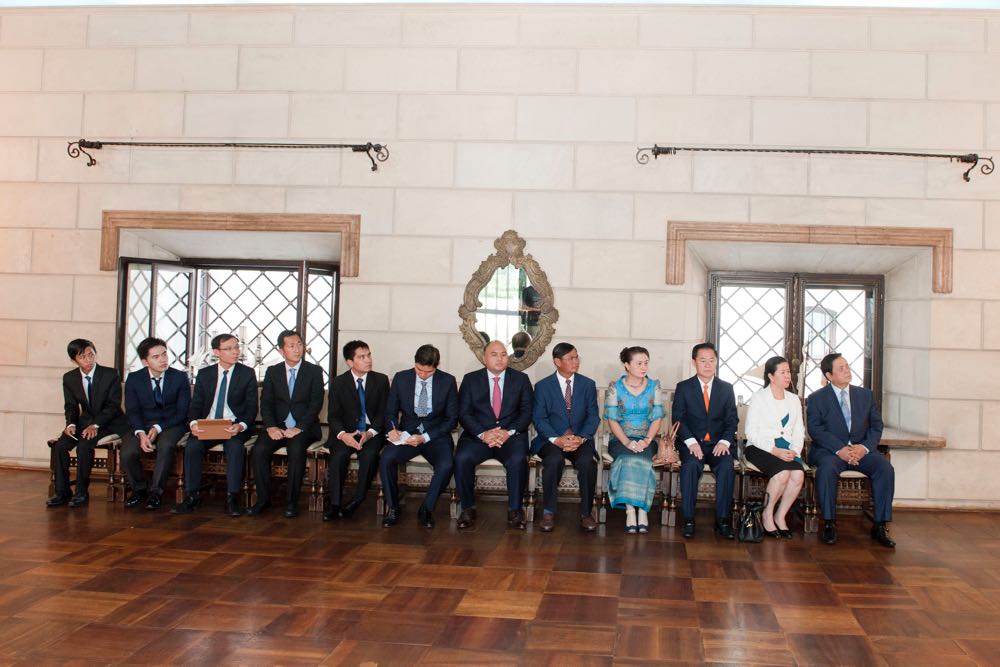 Custodele Coroanei romane a primit la Palatul Elisabeta o delegatie din Regatul Cambodgiei, 10 iulie 2017 ©Daniel Angelescu