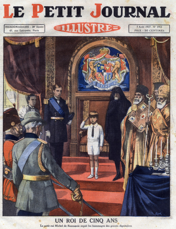 Coperta Revistei Le Petit Journal Illustre august 1927 Regele Mihai